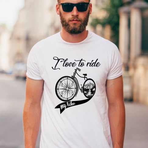 Tricou - I love to ride my bike