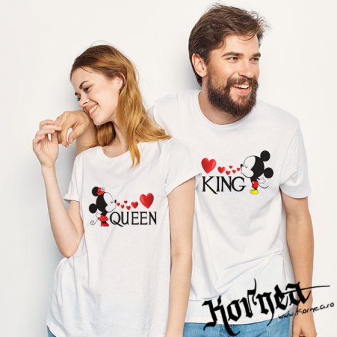 Set Tricouri - Mickey and Minnie Queen& King