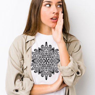 Tricou - Mandala flower vintage