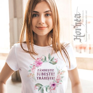 Tricou - Zambeste, iubeste, traieste!