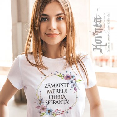 Tricou - Zambeste mereu, ofera speranta!