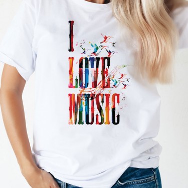 Tricou - I LOVE MUSIC